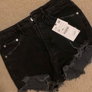 Zara high rise shorts